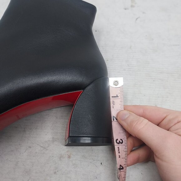 Christian Louboutin Black Turela Leather Ankle Boot - Picture 12 of 12